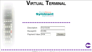 Make manual online payments with the free virtual terminal, process payments online